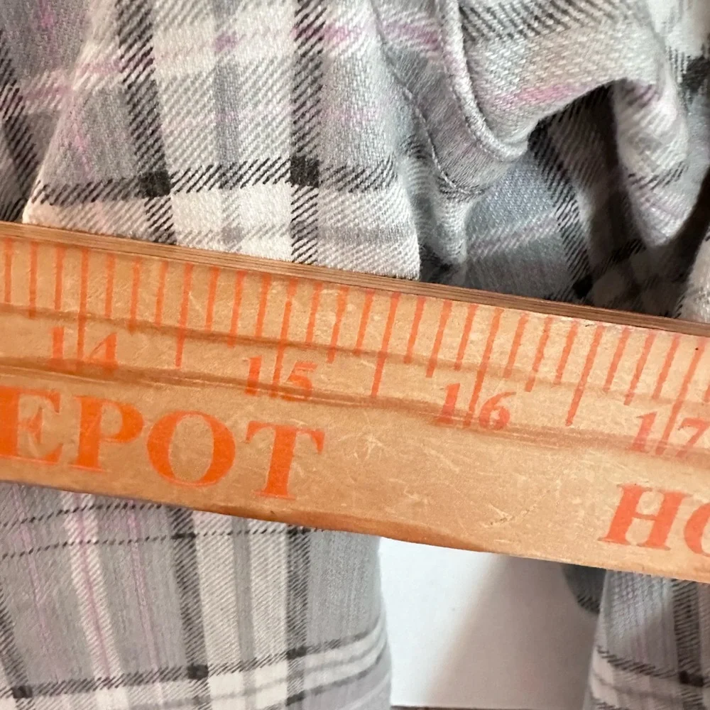 NWT AFRM S Lila grey plaid cotton preppy effortless wardrobe staple denim blazer - Picture 12 of 16